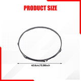 Maxbell Drum Hoop Musical Instrument Drum Spare Practicing Repairing Lug Batter Hoop Dia 40.6cm