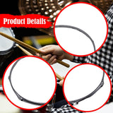 Maxbell Drum Hoop Musical Instrument Drum Spare Practicing Repairing Lug Batter Hoop Dia 40.6cm