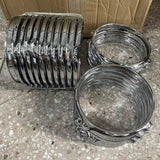 Maxbell Drum Hoop Musical Instrument Drum Spare Practicing Repairing Lug Batter Hoop Dia 40.6cm