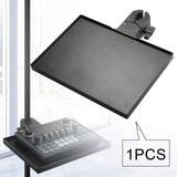 Maxbell Sound Card Tray Shelf Mic Stand Clamp Rack Tray Holder for Live Studio Stage 27.5cmx20.5cm