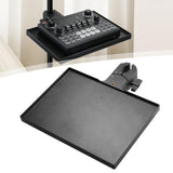 Maxbell Sound Card Tray Shelf Mic Stand Clamp Rack Tray Holder for Live Studio Stage 27.5cmx20.5cm