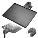 Maxbell Sound Card Tray Shelf Mic Stand Clamp Rack Tray Holder for Live Studio Stage 27.5cmx20.5cm