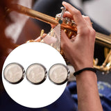 Maxbell 3 Pieces Trumpet Valve Caps Fluency Diameter 17mm Finger Button Replacements