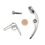 Maxbell Trumpet Water Key Spit Valve Kit for Trumpet Players Wind Instrument Replace Small