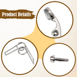 Maxbell Trumpet Water Key Spit Valve Kit for Trumpet Players Wind Instrument Replace Small