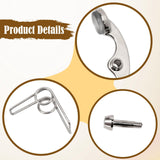 Maxbell Trumpet Water Key Spit Valve Kit for Trumpet Players Wind Instrument Replace Large