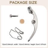 Maxbell Trumpet Water Key Spit Valve Kit for Trumpet Players Wind Instrument Replace Large