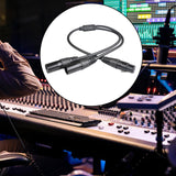 Maxbell XLR Splitter Cable 1 Female to 2 Male Microphone Cable for Amplifier Mixers 50cm