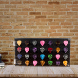 Maxbell Guitar Pick Holder Storage Box Hold 28 Picks Decoration Acrylic Display Case