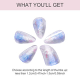 Maxbell Pipa Nails Pianist for Musical String Instruments for Professionals Learning Blue M