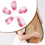 Maxbell Pipa Nails Pianist for Musical String Instruments for Professionals Learning Red M