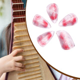 Maxbell Pipa Nails Pianist for Musical String Instruments for Professionals Learning Red L