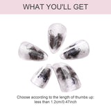 Maxbell Pipa Nails Pianist for Musical String Instruments for Professionals Learning Brown S