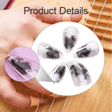 Maxbell Pipa Nails Pianist for Musical String Instruments for Professionals Learning Brown M