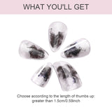 Maxbell Pipa Nails Pianist for Musical String Instruments for Professionals Learning Brown L