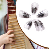 Maxbell Pipa Nails Pianist for Musical String Instruments for Professionals Learning Brown L