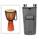 Maxbell Djembe Drum Bag Dustproof Sturdy with Shoulder Strap Protection Carrying Bag 10inch Gray