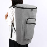 Maxbell Djembe Drum Bag Dustproof Sturdy with Shoulder Strap Protection Carrying Bag 10inch Gray