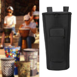 Maxbell Djembe Drum Bag Dustproof Sturdy with Shoulder Strap Protection Carrying Bag 12inch Black