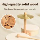 Maxbell Small Drum Set Music Practice Wooden Sensory Toys Educational Percussion Toy With Pedal Drum