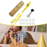 Maxbell Kazoo Flute for Kids Christmas Children Development Sense Musical Instrument Gold