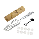 Maxbell Kids Kazoo Flute Beginner Birthday Music Classes Daily Practice with Lanyard Silver