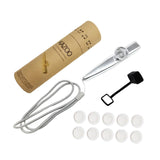 Maxbell Kids Kazoo Flute Beginner Birthday Music Classes Daily Practice with Lanyard Silver