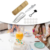 Maxbell Kids Kazoo Flute Beginner Birthday Music Classes Daily Practice with Lanyard Silver