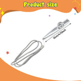 Maxbell Kids Kazoo Flute Beginner Birthday Music Classes Daily Practice with Lanyard Silver