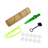 Maxbell Kids Kazoo Flute Beginner Birthday Music Classes Daily Practice with Lanyard Green