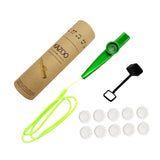 Maxbell Kids Kazoo Flute Beginner Birthday Music Classes Daily Practice with Lanyard Green