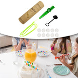 Maxbell Kids Kazoo Flute Beginner Birthday Music Classes Daily Practice with Lanyard Green