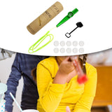 Maxbell Kids Kazoo Flute Beginner Birthday Music Classes Daily Practice with Lanyard Green