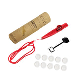 Maxbell Kids Kazoo Flute Beginner Birthday Music Classes Daily Practice with Lanyard Red