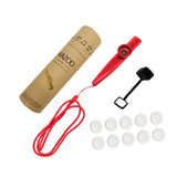 Maxbell Kids Kazoo Flute Beginner Birthday Music Classes Daily Practice with Lanyard Red