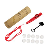 Maxbell Kids Kazoo Flute Beginner Birthday Music Classes Daily Practice with Lanyard Red