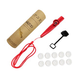 Maxbell Kids Kazoo Flute Beginner Birthday Music Classes Daily Practice with Lanyard Red