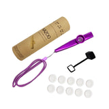 Maxbell Kids Kazoo Flute Beginner Birthday Music Classes Daily Practice with Lanyard Violet