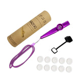 Maxbell Kids Kazoo Flute Beginner Birthday Music Classes Daily Practice with Lanyard Violet