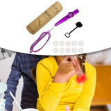 Maxbell Kids Kazoo Flute Beginner Birthday Music Classes Daily Practice with Lanyard Violet