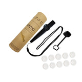 Maxbell Kids Kazoo Flute Beginner Birthday Music Classes Daily Practice with Lanyard Black