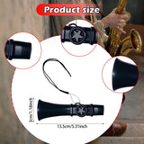 Maxbell Kazoo Compact Easy to Learn Unique Music Lovers Harmonica for Ukulele Guitar Black