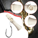 Maxbell Kazoo Compact Easy to Learn Unique Music Lovers Harmonica for Ukulele Guitar White