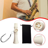 Maxbell Kazoo Compact Easy to Learn Unique Music Lovers Harmonica for Ukulele Guitar White