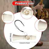 Maxbell Kazoo Compact Easy to Learn Unique Music Lovers Harmonica for Ukulele Guitar White