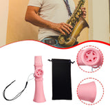 Maxbell Kazoo Compact Easy to Learn Unique Music Lovers Harmonica for Ukulele Guitar Pink