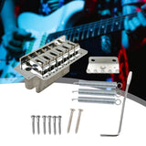 Maxbell Guitar Tremolo Bridge Metal Musical Instruments Parts for Practice Repairing silver