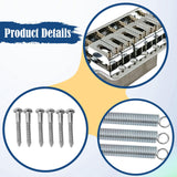 Maxbell Guitar Tremolo Bridge Metal Musical Instruments Parts for Practice Repairing silver