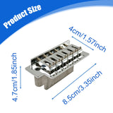 Maxbell Guitar Tremolo Bridge Metal Musical Instruments Parts for Practice Repairing silver