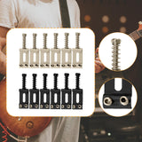 Maxbell 6x Guitar Saddles Instrument Repair Parts 35mm Replacement Easy Installation Silver